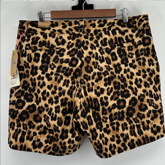 Daniel Cremieux Animal Print Shorts high waisted Shorts with Pockets Size 14 NWT - Picture 3 of 6